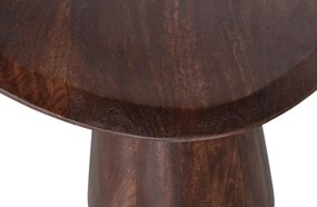 Konferenčný stolík ruster 60 x 53 cm hnedý MUZZA