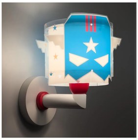 Dalber 61819 - Detské nástenné svietidlo BLUE HERO 1xE27/15W/230V