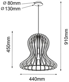 Amplex 5017 - Závesný luster na lanku OCTO 1xE27/20W/230V béžový