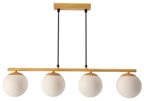 Luster na lanku CARRINE 4xE14/40W/230V hnedá