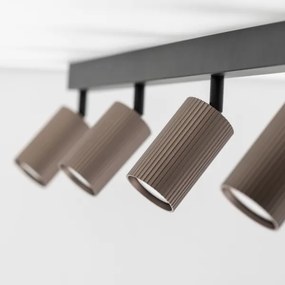 Bodové svietidlo TUNE 4xGU10/10W/230V čierna/hnedá