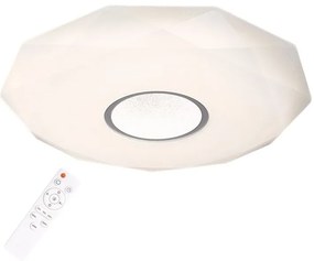 PLX Prisadené stropné LED osvetlenie TUMO, 120W, teplá-studená biela, 99cm, biele