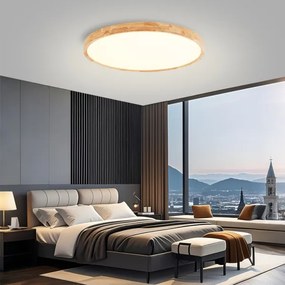Brilagi - LED stropné svietidlo WOODROUND LED/70W/230V 3000/4000/6000K pr. 80 cm
