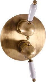 Slezák - RAV Vaňová/sprchová batéria 2-cestná s podomietkovým telesom LABE - L586KSM, Stará mosadz (Bronz)
