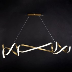 Toolight Toolight, LED závesné svietidlo 90cm, 35W, 4000K, 1868lm, APP1777-CP, zlatá matná, OSW-09666