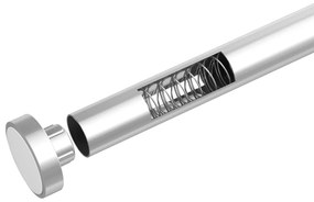 Teleskopická tyč v striebornej farbe do kúpeľne Wenko Luz, dĺžka 110-185 cm