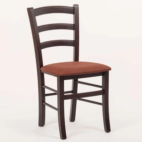 Stima stolička PAYSANE s čalúneným sedákom Vyberte odtieň ->: Wengé, Vyberte látku ->: LUX Bronzová 11