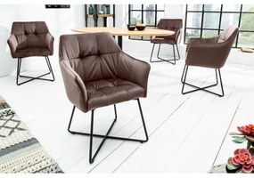 Stolička 42473 Loft Zamat Hnedá  - Komfort-nábytok