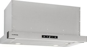 Klarstein Vinea, digestor, 60 cm, vstavaný, 610 m³/h, plochá konštrukcia, strieborný