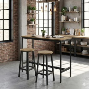 Barový stôl so stoličkami LBT219B88 dub artisan