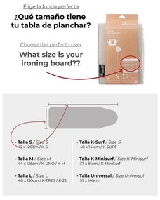 Poťah na žehliacu dosku 140x55 cm Universal – Rolser
