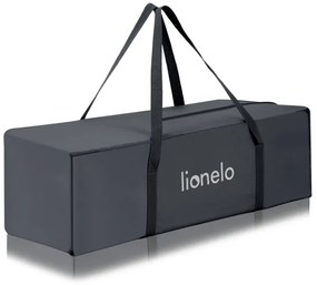 Lionelo - Cestovná postieľka LAURA Grey Concrete