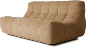 Hnedá manžestrová penová leňoška Lazy Lounge - 105*105*75 cm