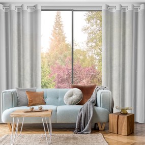 ZÁCLONA NA KRÚŽKOCH ARIADNA1 140X250 CM BIELA