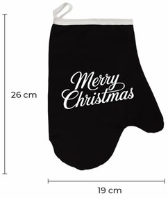 Vianočná kuchynská rukavica Merrymas EMI, sivá