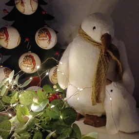 DECOLED Tučňák, 24 x 16 x 31 cm, bílá