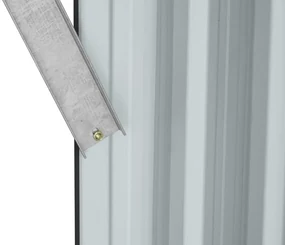 BestBerg záhradný drevák D-2A / 2 m² / 217 x 89 x 154 cm / sivá