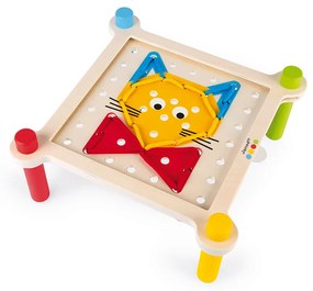 Drevená hračka mozaika a vyšívanie s predlohami Janod 10 ks kariet séria Montessori