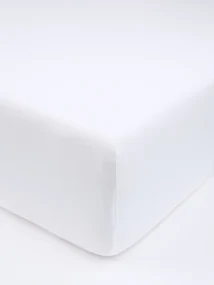 Jersey plachta do postieľky s elastanom Deluxe 60 x 120 cm – biela