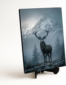 DUBLEZ | Dizajnový obraz - Jeleň a hory