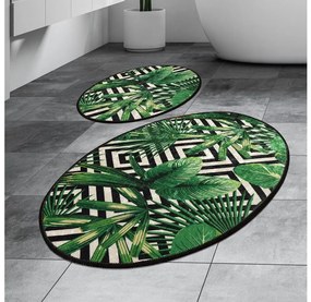 Asir SADA 2x Kúpeľňová predložka TROPIC 60/100 cm zelená 359CHL1543