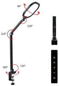 LED Stmievateľná dotyková flexibilná stolná lampa LED/15W/230V 3000-6500K CRI 96