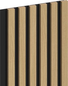 Mexen Lam-B, akustické stenové lamely 275 × 30 cm, HDF doska 4 mm, technická dyha, dub zlatistý, 275307-3015-003