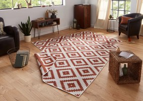 Hanse Home, DOPREDAJ: 120x170 cm Kusový koberec Twin-Wendeteppiche 103130 terra creme – na ven i na doma, 120x170, oranžová, chodba / predsieň