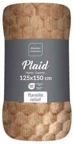 Hnedá deka z mikroflanelu 125x150 cm Mini Frosty – douceur d'intérieur