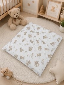 Obliečka na zavinovačku / perinku Teddy hnedá 73x73 cm | Bavlnená obliečka na zips
