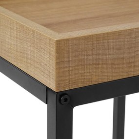 Príručné stolíky, 2 ks stohovacích stolov, medovo hnedé