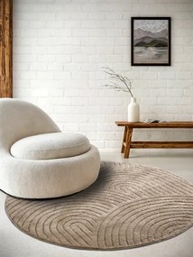 Koberec Elle Decoration New York Panglao taupe kruh
