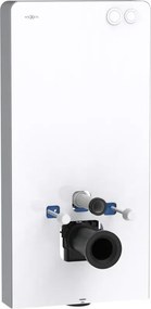 Mexen Tex Air G, nadomietkový pneumatický rám na WC, biele sklo, 61150A-20