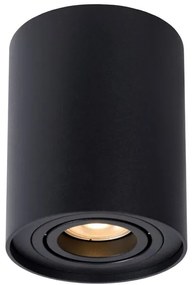 Lucide 22952/11/30 TUBE - Stropné bodové osvetlenie - priemer 9,6 cm - 1xGU10 - čierna