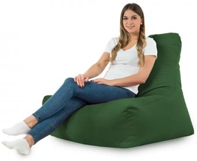 Kreslo Bali plyš tmavozelené