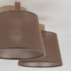 Brilagi - Prisadený luster LATTE SABIA 3xE27/15W/230V borovica/hnedá