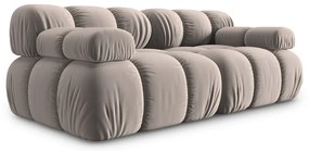 Svetlohnedá zamatová pohovka 188 cm Bellis – Micadoni