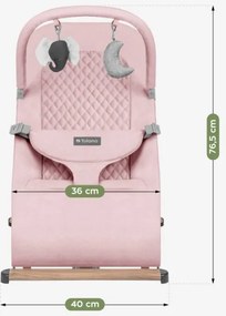 Detské hojdacie kreslo Moon 30 Pink