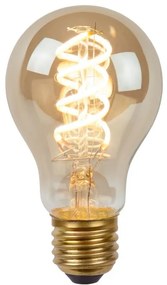 Lucide 49065/05/65 STEP DIM BULB - Žiarovka - priemer 6 cm - LED stmievatelná - E27 - 1x5W 2200K - 3 krokové stmievanie - Dymová Šedé