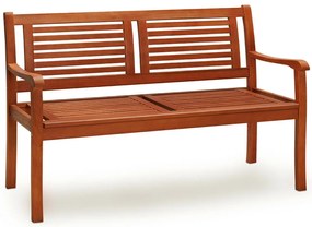 Casaria Záhradná lavica MANUELA, 120x60x90cm, prírodná hnedá
