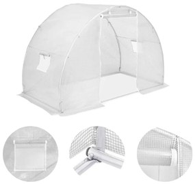 vidaXL Skleník 4,5 m² 300x150x200 cm