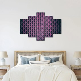 Obraz fialovej textúry (150x105 cm)