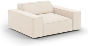 Béžové zamatové kreslo Jodie – Micadoni Home