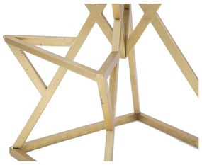 Čierna/v zlatej farbe čalúnená barová stolička (výška sedadla 75 cm) Piramid – Mauro Ferretti