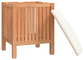 Kúpeľňová stolička 40,5x40x52 cm masívne orechové drevo