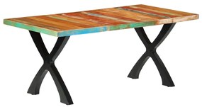 Jedálenský stôl 180x90x76 cm, recyklovaný masív