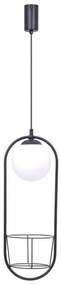 Zuma Line 5003 - Luster na lanku PLANT 1xE14/40W/230V čierna