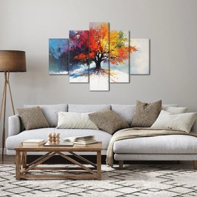 Obraz - Pestrofarebný strom (150x105 cm)
