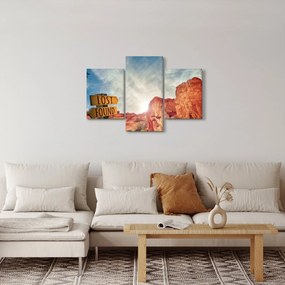 Obraz ukazovateľa s nápisom (90x60 cm)