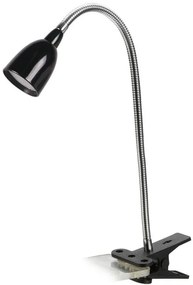 Solight WO33-BK Stolná lampička LED 2,5W, 3000K, 170lm, IP20, clip, čierna farba